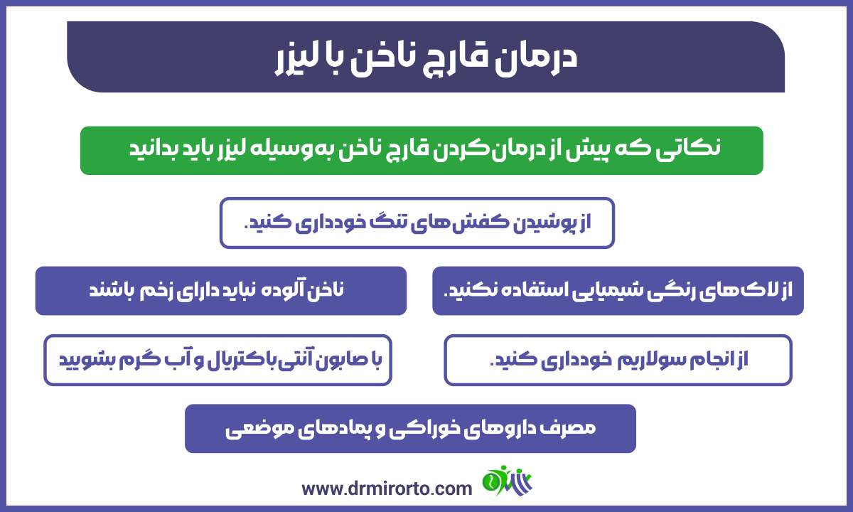 درمان قارچ ناخن با لیزر 